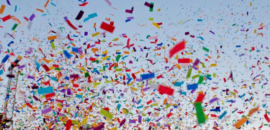 Excalibur Celebrates 20th Anniversary Confetti